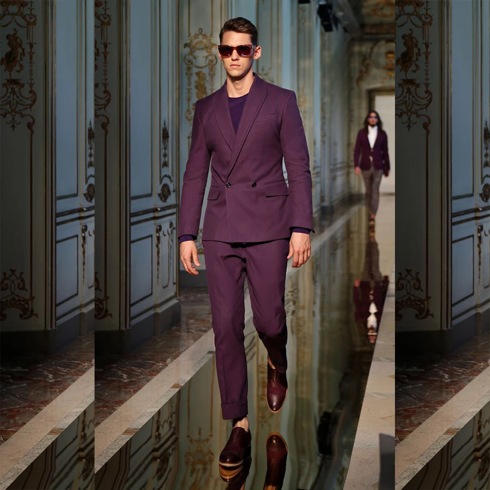 Casual Men's Suits 2 Pieces Jacket Pant Sets High Quality Double Breasted Shawl Lapel Male Daily Office Clothing Blazer Homme
Casual Men's Suits 2 Pieces Jacket Pant Sets High Quality Double Breasted Shawl Lapel Male Daily Office Clothing Blazer Homme
