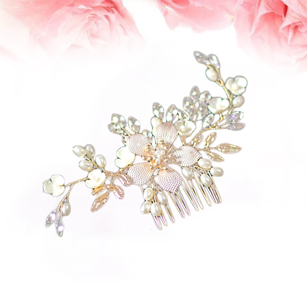 Rhinestone Pearl Hair Comb Tiara Wedding Accessories Bridal Headdress Women Bride
Rhinestone Pearl Hair Comb Tiara Wedding Accessories Bridal Headdress Women Bride