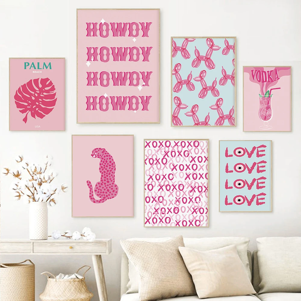 Pink Preppy Wall Art Poster Print Fashion Gallery Set Girly Trendy Retro Cowboy Boot Modern Canvas Painting Room Home Decor
Pink Preppy Wall Art Poster Print Fashion Gallery Set Girly Trendy Retro Cowboy Boot Modern Canvas Painting Room Home Decor