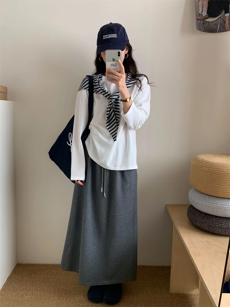 Faionable Повседневная футболка Long Sve, комплект с юбкой, женский костюм-футболка, осенний новый дизайн, дышащая круглая футболка до середины и кражи...
Faionable Повседневная футболка Long Sve, комплект с юбкой, женский костюм-футболка, осенний новый дизайн, дышащая круглая футболка до середины и кражи...