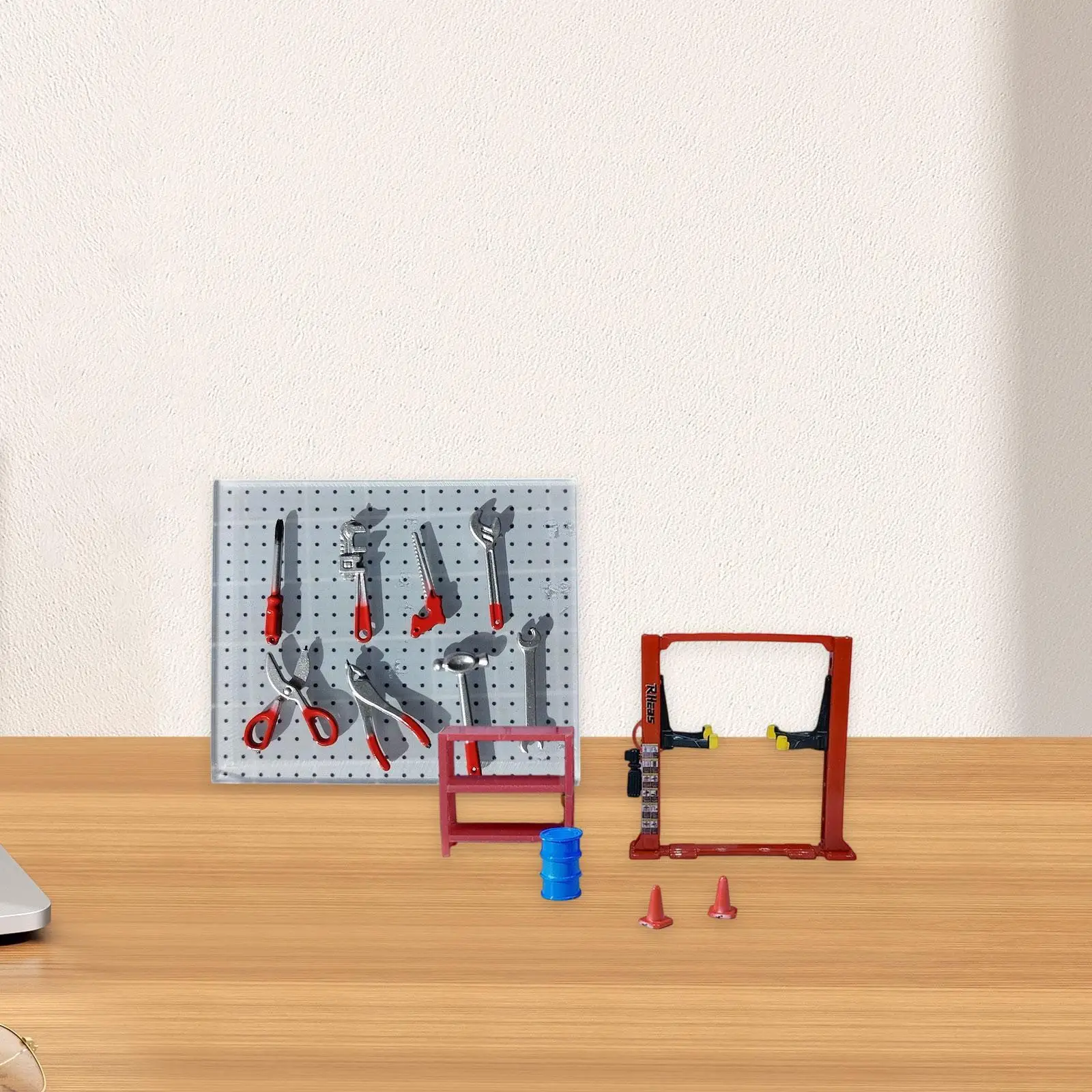 1/64 Diorama Garage Stuff Car Lift Architecture Model Simulation Container 14Pcs/Set Repair Tools with Pegboard Miniature
1/64 Diorama Garage Stuff Car Lift Architecture Model Simulation Container 14Pcs/Set Repair Tools with Pegboard Miniature