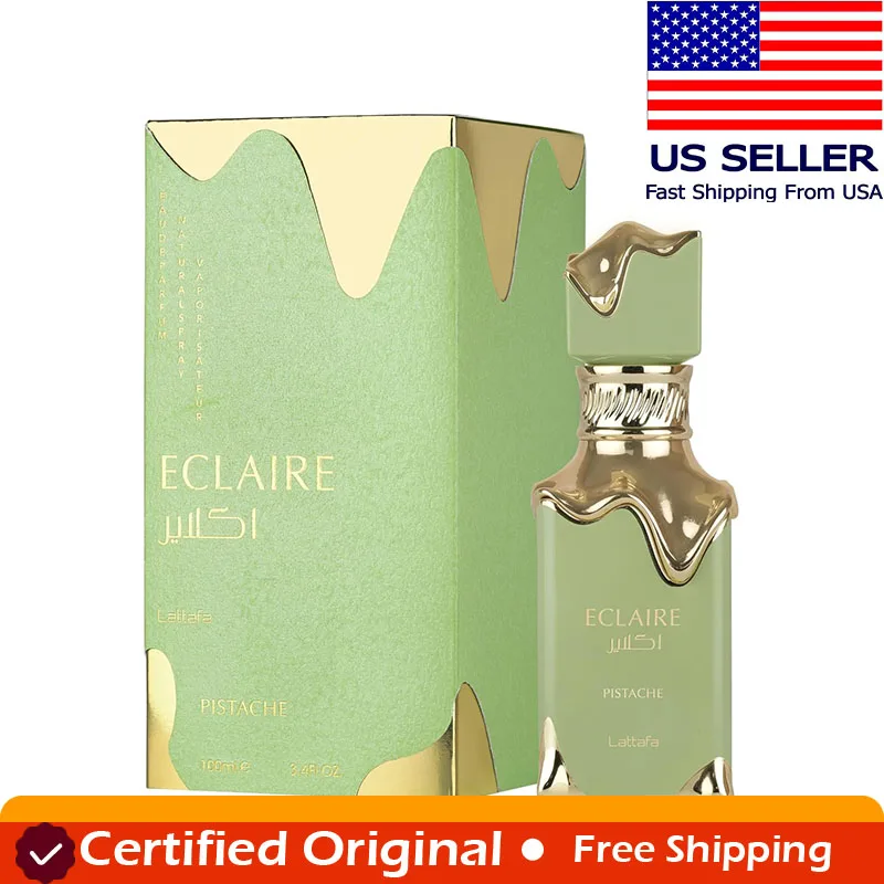 Lattafa Eclaire Pistache Gourmand Nutty Creamy Musky Eau De Parfum Spray Long-Lasting Fragrance Arabian Portable 100ML Cologne
Lattafa Eclaire Pistache Gourmand Nutty Creamy Musky Eau De Parfum Spray Long-Lasting Fragrance Arabian Portable 100ML Cologne