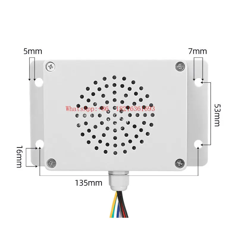 Waterproof Voice Broadcaster 12V24V Multi-channel Alarm Speaker Car Washing Machine Reminder Module YX115
Waterproof Voice Broadcaster 12V24V Multi-channel Alarm Speaker Car Washing Machine Reminder Module YX115