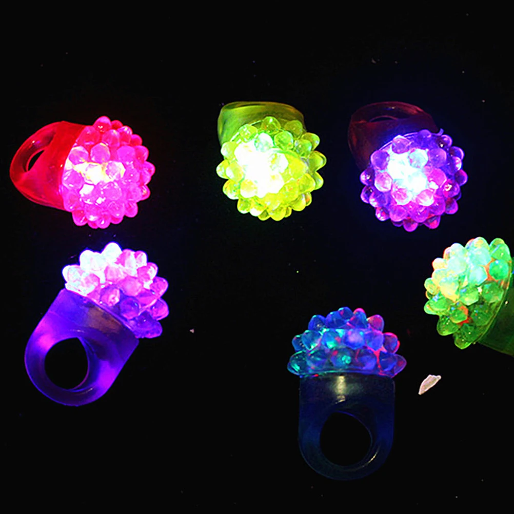 12 Pcs Strawberry Ring Light Flashing Rings Shine Jelly LED Finger Lights Child The
12 Pcs Strawberry Ring Light Flashing Rings Shine Jelly LED Finger Lights Child The