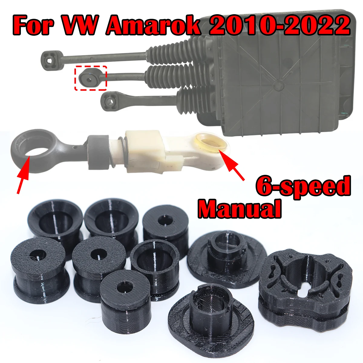 Manual Gearbox Shift Cable Linkage Control Bushing For VW Amarok Gear Lever Selector End Rod Connect Replacement 2010 2011-2022
Manual Gearbox Shift Cable Linkage Control Bushing For VW Amarok Gear Lever Selector End Rod Connect Replacement 2010 2011-2022