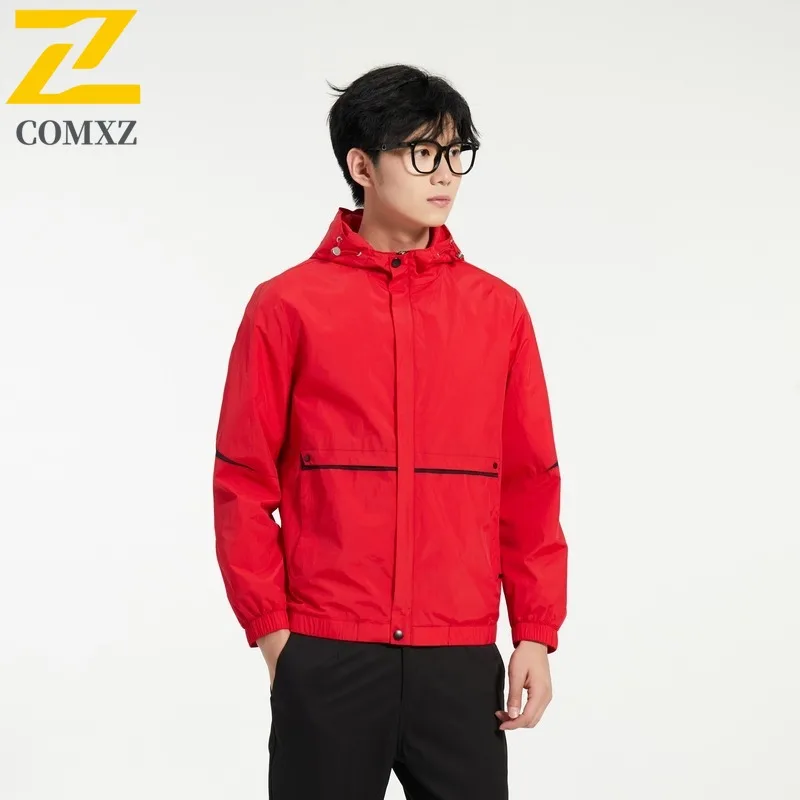 COMXZ Hot Sale Coat Men Spring Autumn Fashion Couple Mens Wear Handsome Hooded Jacket
COMXZ Hot Sale Coat Men Spring Autumn Fashion Couple Mens Wear Handsome Hooded Jacket