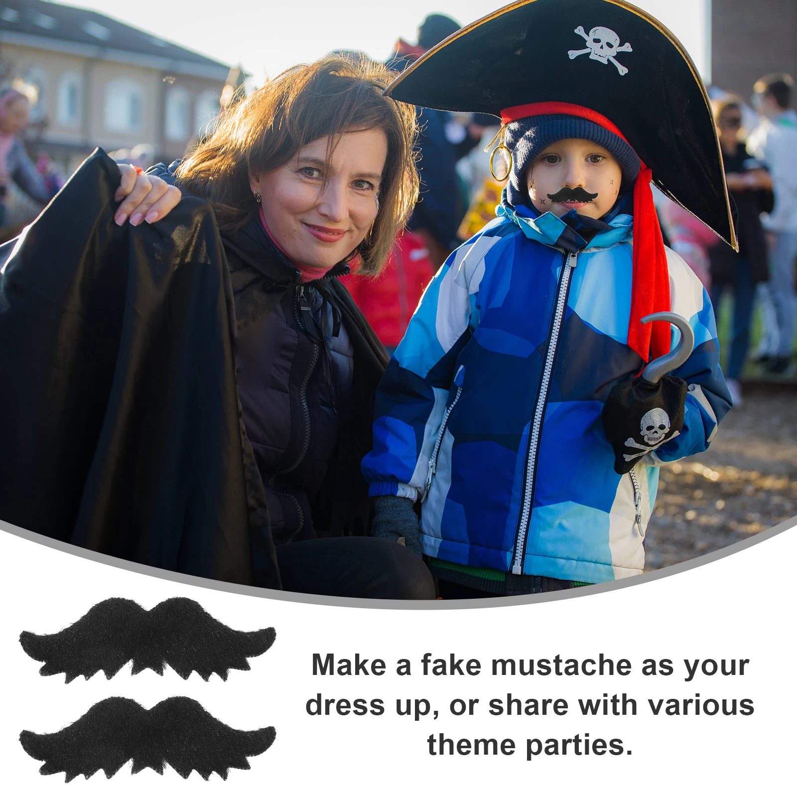 24 Pcs Self Adhesive Fake Beard Mustaches Costume Stickers Festival Novelty Apparel Realistic Perfect for Party Masquerade
24 Pcs Self Adhesive Fake Beard Mustaches Costume Stickers Festival Novelty Apparel Realistic Perfect for Party Masquerade