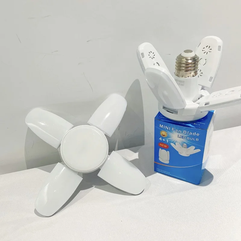 Indoor Warehouse Garage Bulb E27 E14 B22 28W Led Light Bulbs 4 Fan Blade Lamp Foldable Led BulbPopular
Indoor Warehouse Garage Bulb E27 E14 B22 28W Led Light Bulbs 4 Fan Blade Lamp Foldable Led BulbPopular