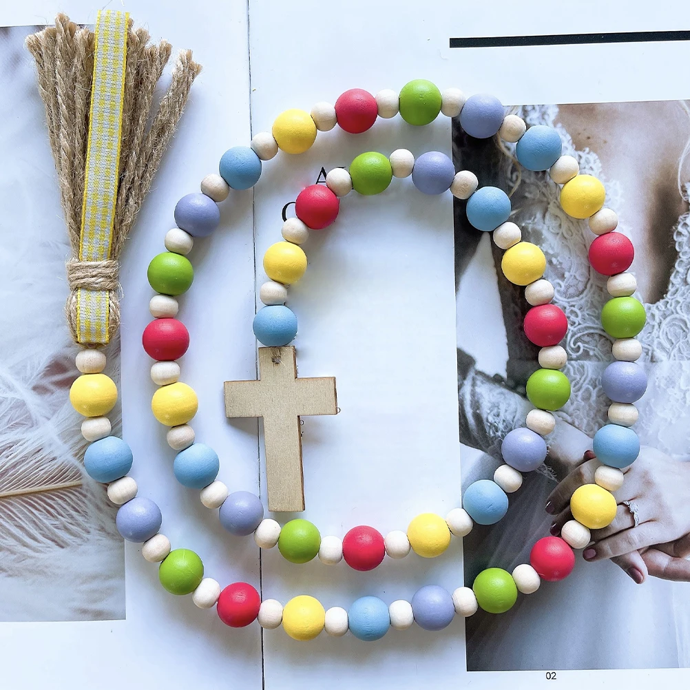 Rabbit Easter Wooden Bead String Ornament Hemp Rope Hanging Wall Decor with Tassel
Rabbit Easter Wooden Bead String Ornament Hemp Rope Hanging Wall Decor with Tassel