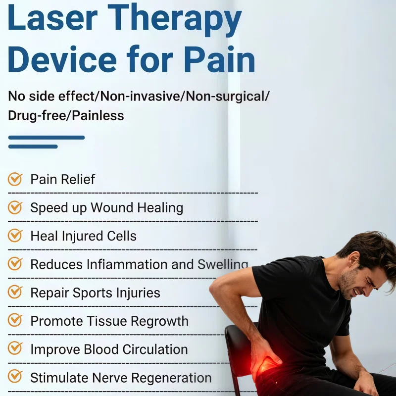 Advanced 5W Dual Wavelength Portable Cold Laser 650nm 808nm for Arthritis Pain Relief LLLT Physiotherapy Management
Advanced 5W Dual Wavelength Portable Cold Laser 650nm 808nm for Arthritis Pain Relief LLLT Physiotherapy Management