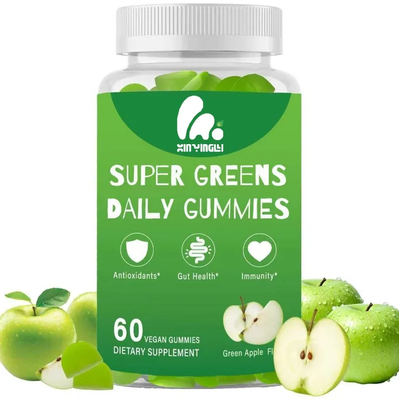 Supergreens gummies -20 daily green superfood supplements for intestinal immunity, antioxidant health
Supergreens gummies -20 daily green superfood supplements for intestinal immunity, antioxidant health