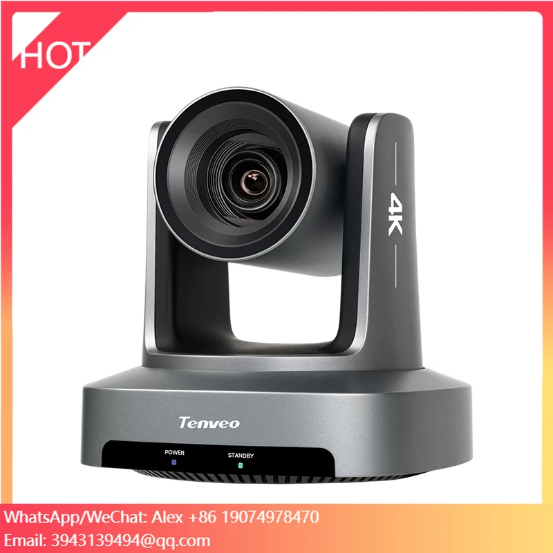 Tenveo UVS20A-4K 20x Zoom AI Auto Tracking 4K PTZ Confernece Camera With USB3.0 3G-SDI And LAN POE IP Live Streaming Camera
Tenveo UVS20A-4K 20x Zoom AI Auto Tracking 4K PTZ Confernece Camera With USB3.0 3G-SDI And LAN POE IP Live Streaming Camera
