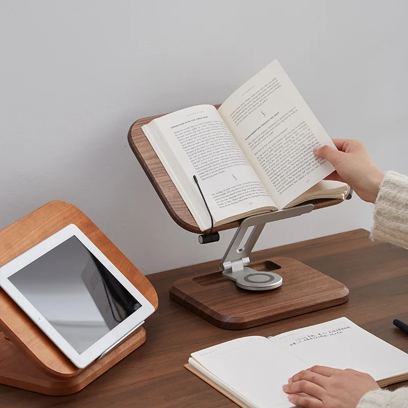 Solid Wood Desktop Bookshelf with Adjustable Height Rotating Laptop Stand for Office & Home Multi-Purpose Reading Holder
Solid Wood Desktop Bookshelf with Adjustable Height Rotating Laptop Stand for Office & Home Multi-Purpose Reading Holder