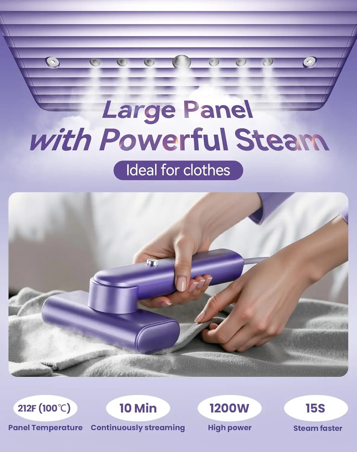 Портативный ручной отпариватель для одежды мощностью 1200 Вт — утюг для одежды с быстрым нагревом для дома и путешествий, быстрый нагрев 15 с, средство для удаления морщин
Портативный ручной отпариватель для одежды мощностью 1200 Вт — утюг для одежды с быстрым нагревом для дома и путешествий, быстрый нагрев 15 с, средство для удаления морщин