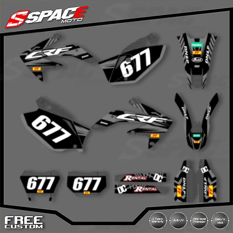 SPACE Custom Motorcycle Graphics Background Decal for HONDA CRF450X 2005 2006 2007 CRF 450X 2008-2018 Decals Stickers Kits 08
SPACE Custom Motorcycle Graphics Background Decal for HONDA CRF450X 2005 2006 2007 CRF 450X 2008-2018 Decals Stickers Kits 08