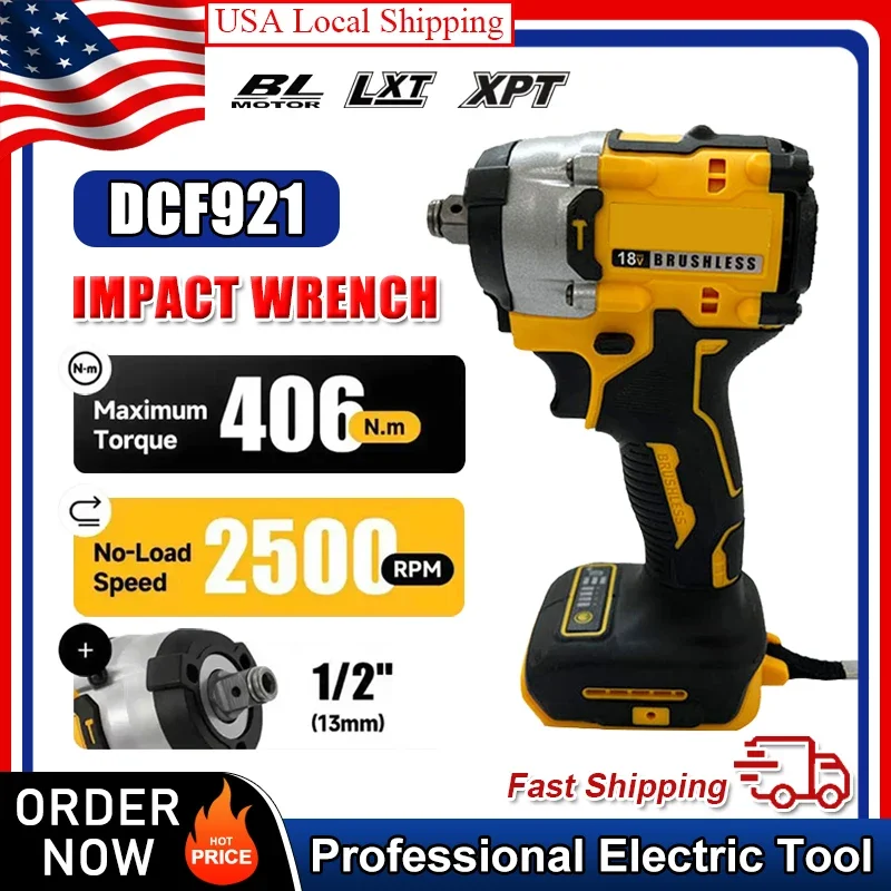 Ударный гайковерт DeWALT DCF921, 20В, 610Нм макс. крутящий момент при разборке, бесступенчатая регулировка скорости и удобная панель управления для сложных работ
Ударный гайковерт DeWALT DCF921, 20В, 610Нм макс. крутящий момент при разборке, бесступенчатая регулировка скорости и удобная панель управления для сложных работ