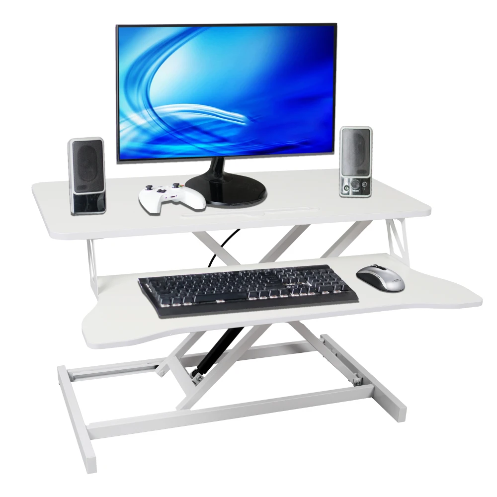 Adjustable Height Standing Laptop Desk,Adjustable Sit To Stand Up Workstation with Keyboard Tray,White,suitable for Bedroom
Adjustable Height Standing Laptop Desk,Adjustable Sit To Stand Up Workstation with Keyboard Tray,White,suitable for Bedroom