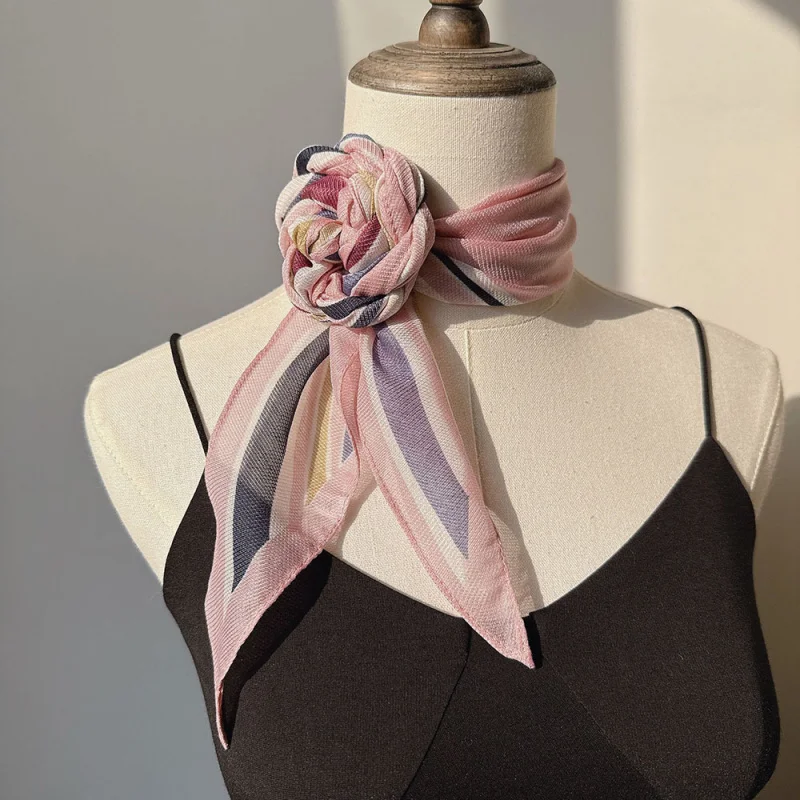 Elegant and sophisticated colorful striped bright scarf women, popular soft and delicate Korean yarn shawl and neck
Elegant and sophisticated colorful striped bright scarf women, popular soft and delicate Korean yarn shawl and neck
