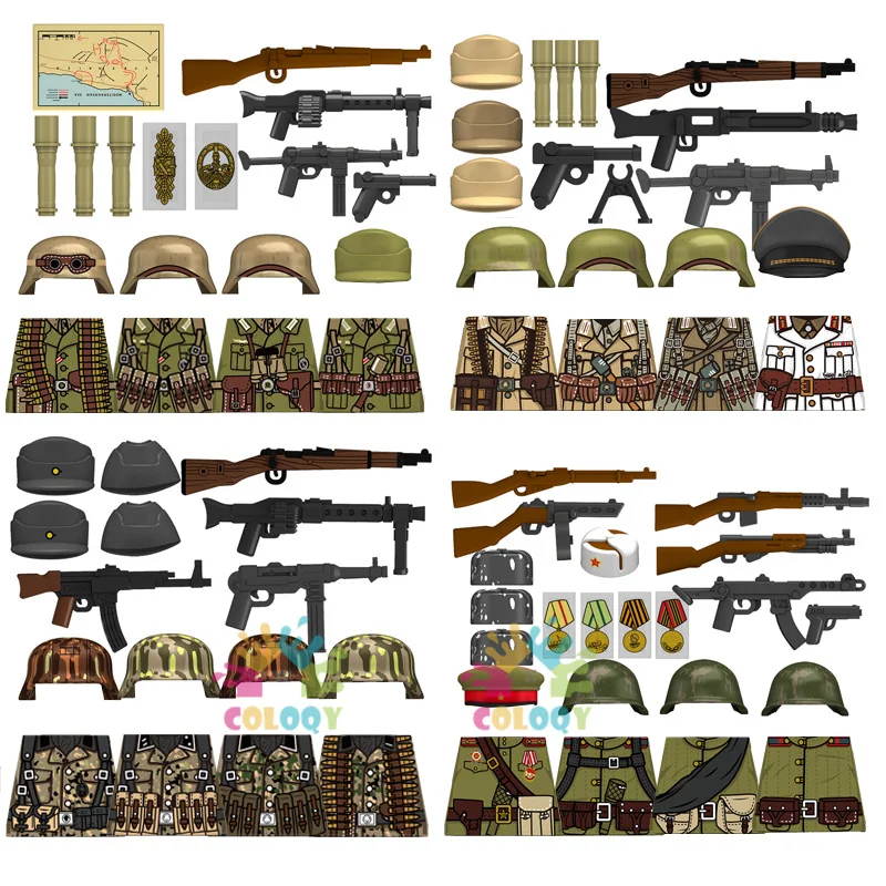 Kids Toys WW2 Building Blocks 4 Sides Printed Complete Soldiers Mini Action Figures Toys For Kids Birthdays Gifts
Kids Toys WW2 Building Blocks 4 Sides Printed Complete Soldiers Mini Action Figures Toys For Kids Birthdays Gifts