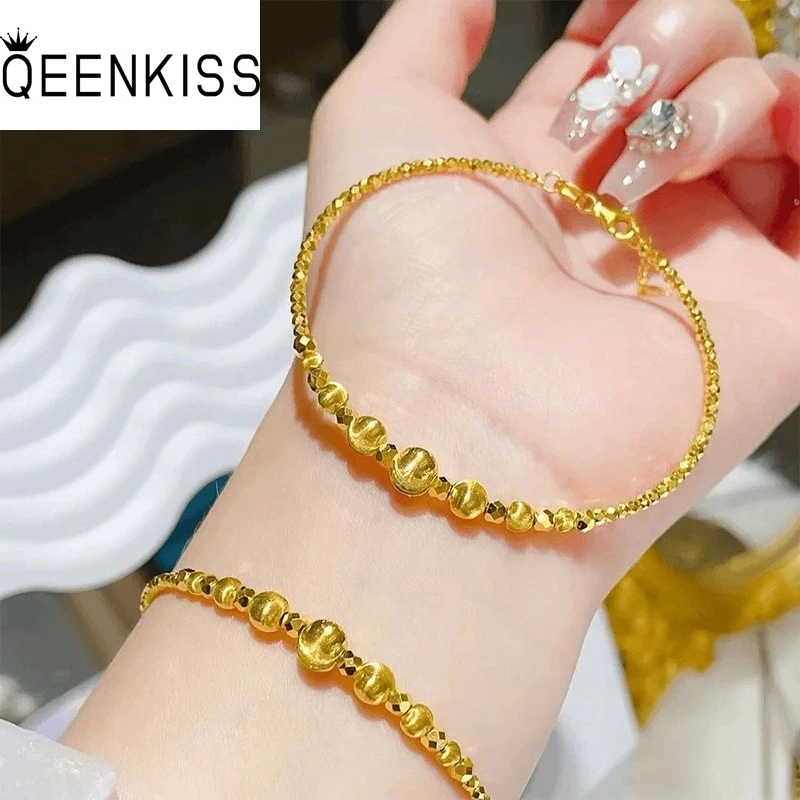 QEENKISS Gold Shiny Beads Bracelets Bangles For Women Wedding Party Birthday Christmas Bride Mother Girl Ladies Gifts BT5367
QEENKISS Gold Shiny Beads Bracelets Bangles For Women Wedding Party Birthday Christmas Bride Mother Girl Ladies Gifts BT5367
