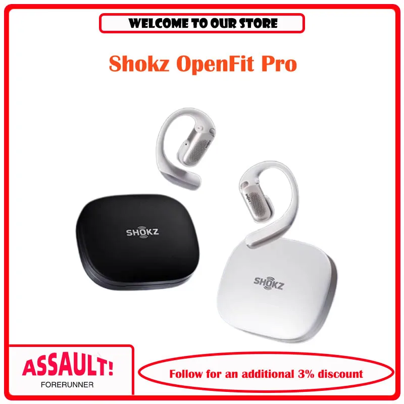 Shokz OpenFit Pro Open Noise Filter Earphones Bluetooth Wireless Sports Ear Hanging Office Not In Ear
Shokz OpenFit Pro Open Noise Filter Earphones Bluetooth Wireless Sports Ear Hanging Office Not In Ear