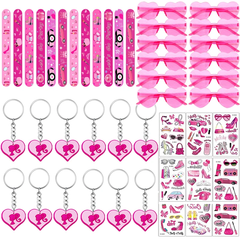 48pcs Pink Girl Party Favors Princess Stickers Keychain Sunglass Pinata Fillers Kid Birthday Party Supplies Wedding Gifts Guests
48pcs Pink Girl Party Favors Princess Stickers Keychain Sunglass Pinata Fillers Kid Birthday Party Supplies Wedding Gifts Guests
