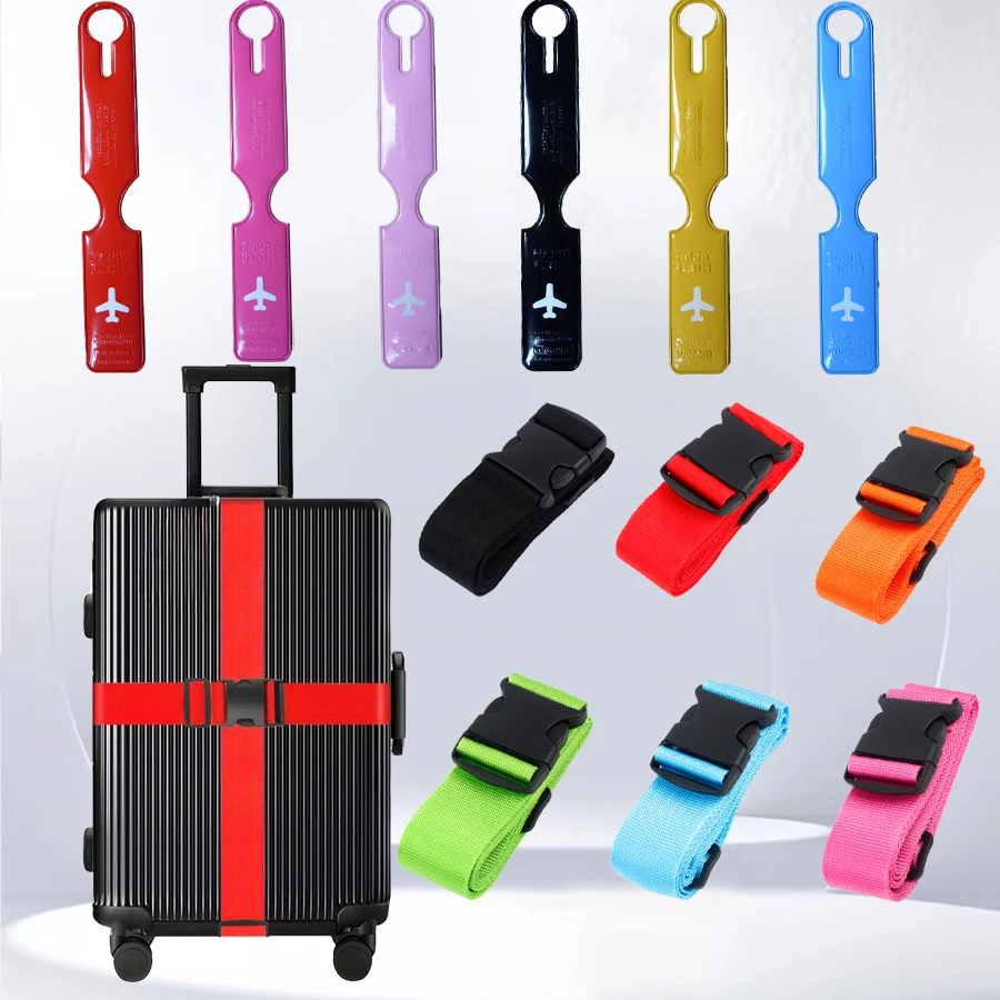 4-Piece Set of Luggage Straps + Luggage Tags, 2m Extra-Long Wear-Resistant Nylon Packing Straps, Anti-Opening Luggage Straps, Airline Identification Tags, Travel Accessories for Business Trips, Suitable for Travelers / Students / Business Commuters, Anti-
4-Piece Set of Luggage Straps + Luggage Tags, 2m Extra-Long Wear-Resistant Nylon Packing Straps, Anti-Opening Luggage Straps, Airline Identification Tags, Travel Accessories for Business Trips, Suitable for Travelers / Students / Business Commuters, Anti-