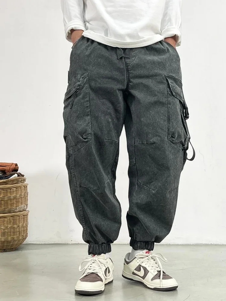 Snow Wash Distressed Cargo Pants Men Korean Fashion Plus Size Harem Pants Streetwear Joggers Casual Baggy Trousers XT519
Snow Wash Distressed Cargo Pants Men Korean Fashion Plus Size Harem Pants Streetwear Joggers Casual Baggy Trousers XT519