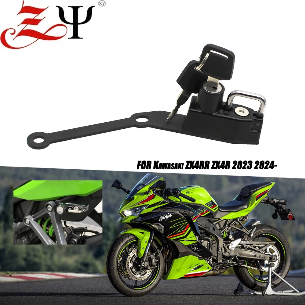 Алюминий для KAWASAKI ZX4R ZX4RR ZX 4RR 4R 2023 2024 ZX-4R Крючок для крепления замка шлема с 2 ключами Боковой противоугонный замок безопасности
Алюминий для KAWASAKI ZX4R ZX4RR ZX 4RR 4R 2023 2024 ZX-4R Крючок для крепления замка шлема с 2 ключами Боковой противоугонный замок безопасности