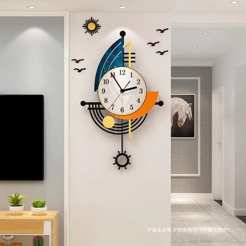 Smooth sailing, acrylic clock living room simple and creative modern wall decoration clock
Smooth sailing, acrylic clock living room simple and creative modern wall decoration clock