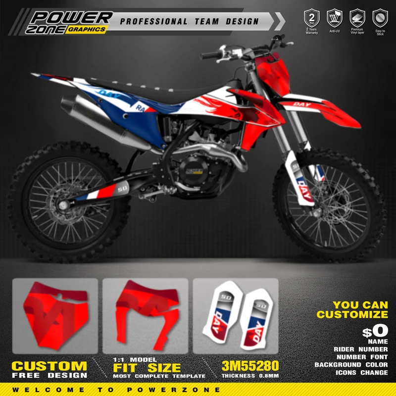 Персонализированные графические фоны PowerZone Team, Набор наклеек для KTM SX SXF XC MX 19-22 EXC XCW Enduro 20-23 125 до 500cc 79
Персонализированные графические фоны PowerZone Team, Набор наклеек для KTM SX SXF XC MX 19-22 EXC XCW Enduro 20-23 125 до 500cc 79