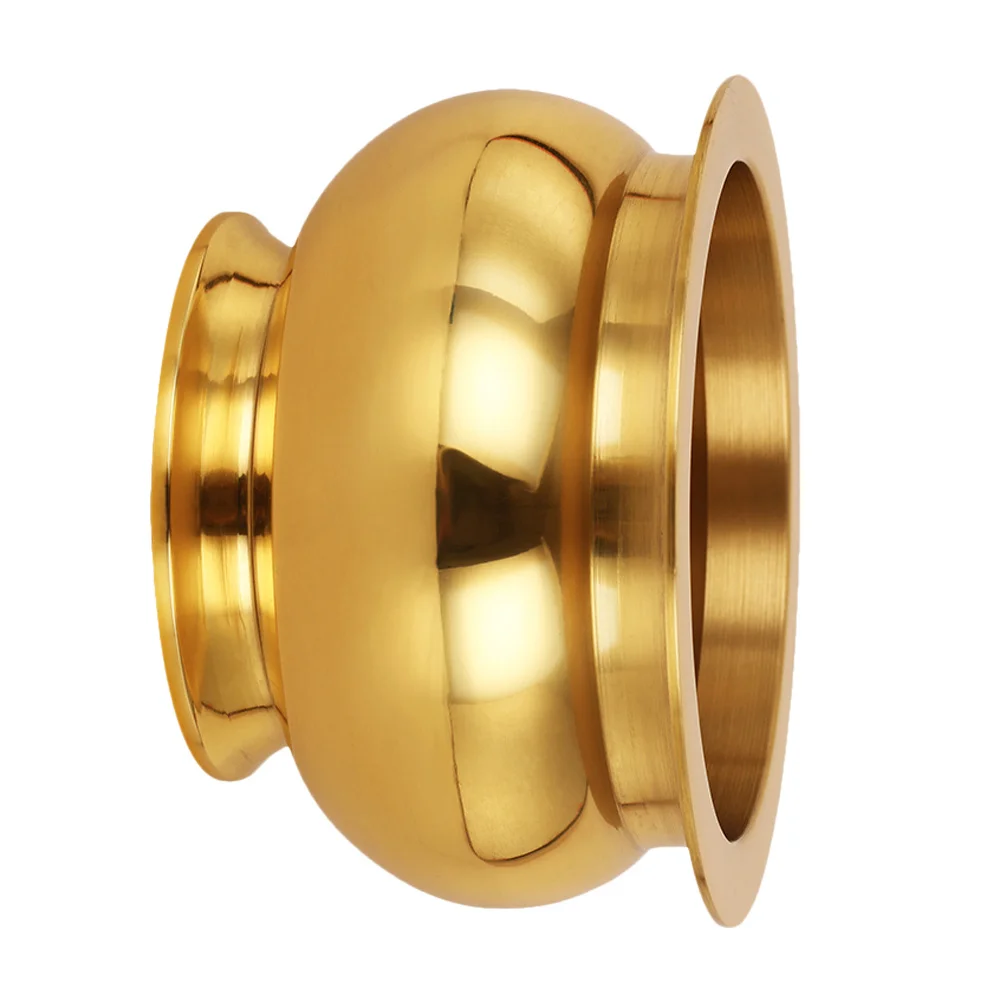 1Pcs Copper Incense Burner Sturdy Religious Censer Container Compact Size Desktop Incense Holder Smooth Rounded Edges