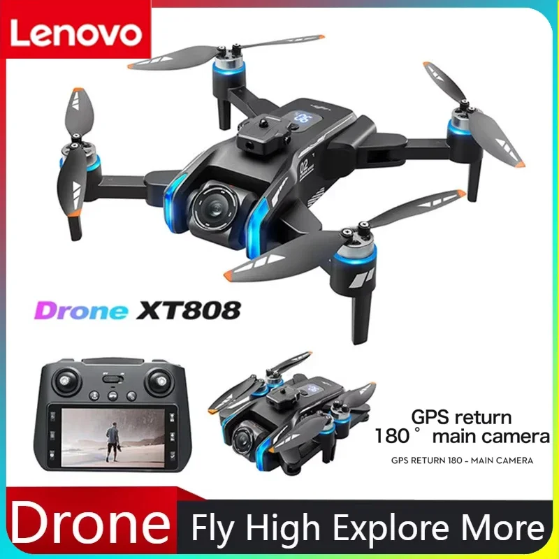 Lenovo XT808 GPS Foldable Drone 8K Dual HD Camera 5G WIFI FPV Brushless Motor RC Quadcopter Screen Display Controller
Lenovo XT808 GPS Foldable Drone 8K Dual HD Camera 5G WIFI FPV Brushless Motor RC Quadcopter Screen Display Controller