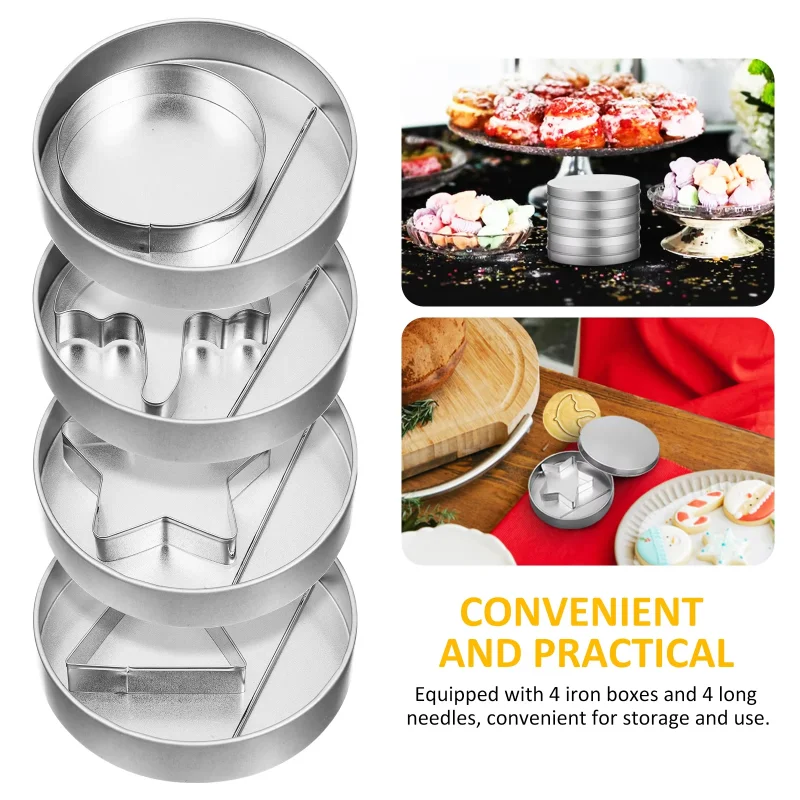 12 Pcs Umbrella Cookie Cutter Set for Game,4 Stainless Steel Biscuit Cutters with Metal Tins&Needles Sugar Candy Molds
12 Pcs Umbrella Cookie Cutter Set for Game,4 Stainless Steel Biscuit Cutters with Metal Tins&Needles Sugar Candy Molds