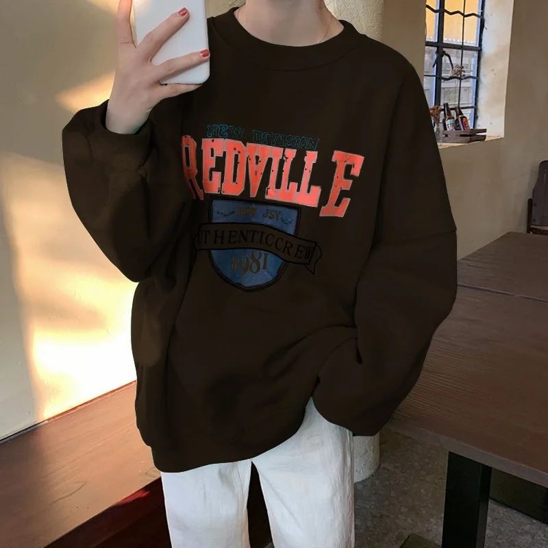 Loose O Neck Sweatshirt Women 2024 Autumn Printed Hoodie Women Student Pullover Hoodie Thick Long Sleeve Letter Top
Loose O Neck Sweatshirt Women 2024 Autumn Printed Hoodie Women Student Pullover Hoodie Thick Long Sleeve Letter Top