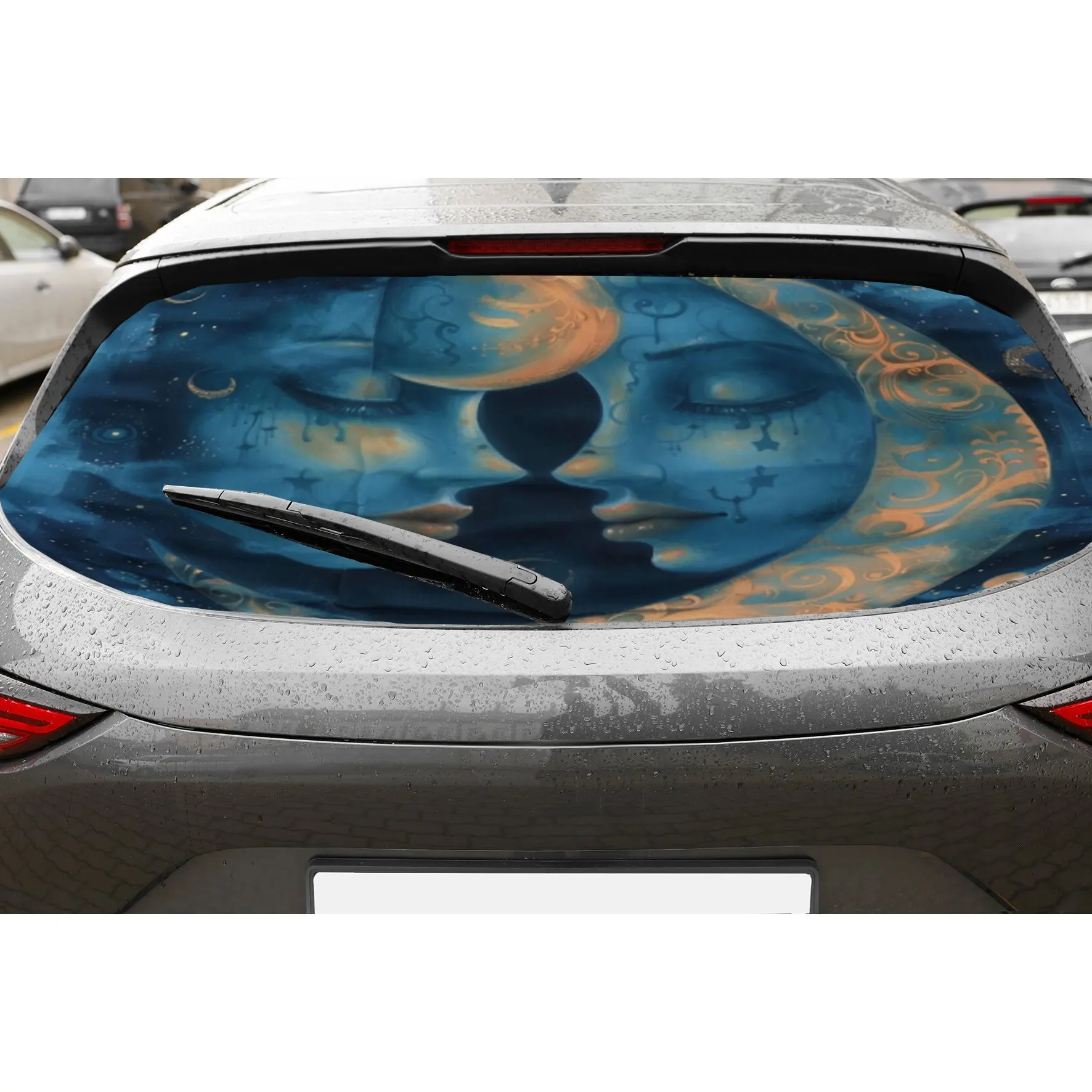 The weeping moon PVC material self-adhesive waterproof car rear window sticker, easy to paste without falling off, waterproof an
The weeping moon PVC material self-adhesive waterproof car rear window sticker, easy to paste without falling off, waterproof an