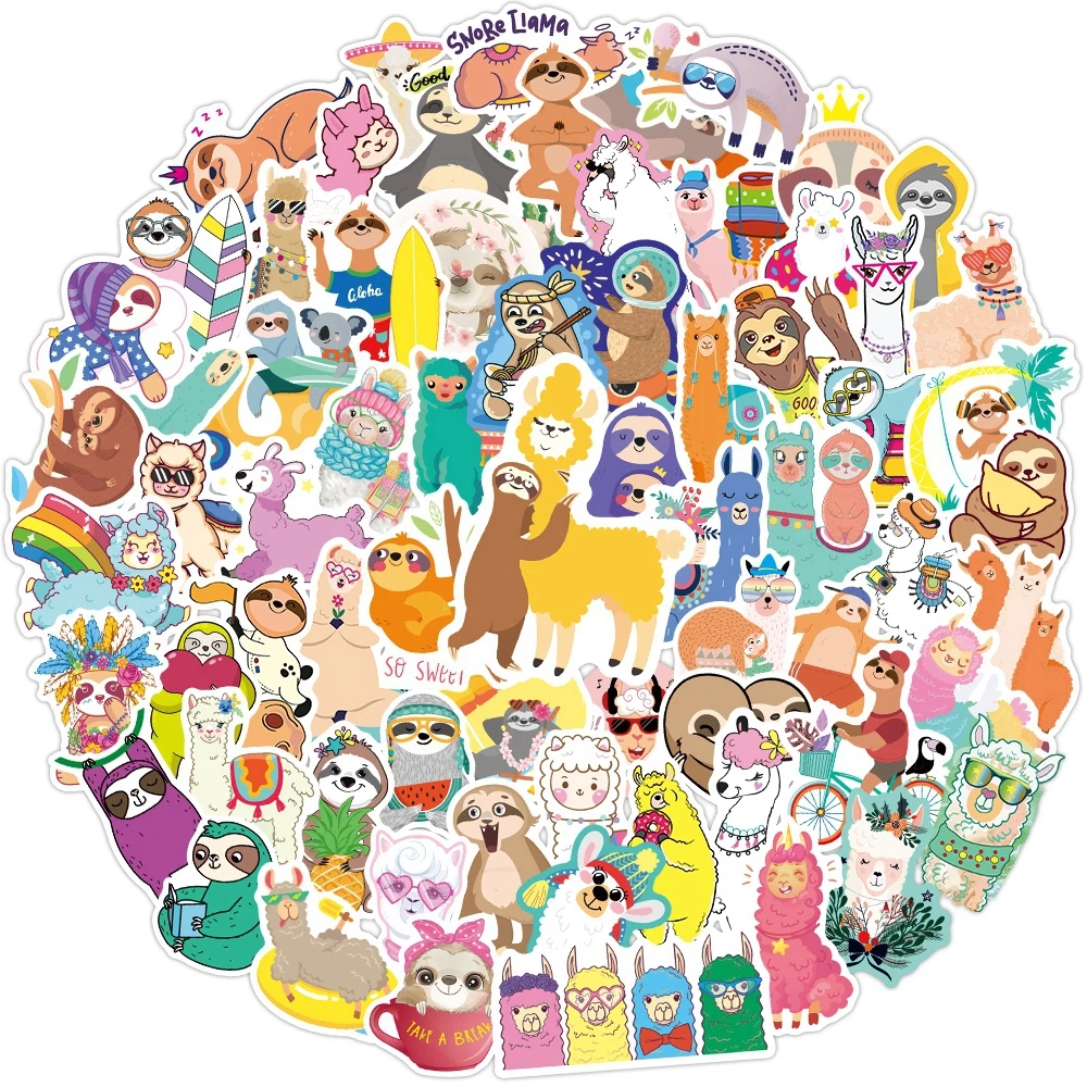 80PCS Cartoon Animals Stickers Alpaca & Sloth Cute Sticker Aesthetic DIY Decoration Water Botter Laptop for Kids Decal Pack
80PCS Cartoon Animals Stickers Alpaca & Sloth Cute Sticker Aesthetic DIY Decoration Water Botter Laptop for Kids Decal Pack