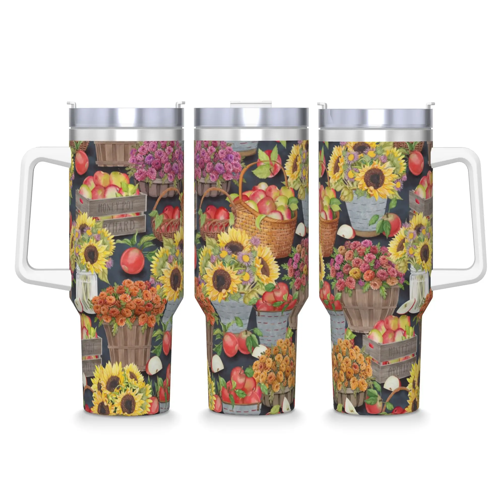 Rural flowers Stainless Steel Tumbler sunflower Driving Mugs Cup Large Thermal Mug Keep Heat Cold and Hot Milk Tea Water Bottle
Rural flowers Stainless Steel Tumbler sunflower Driving Mugs Cup Large Thermal Mug Keep Heat Cold and Hot Milk Tea Water Bottle