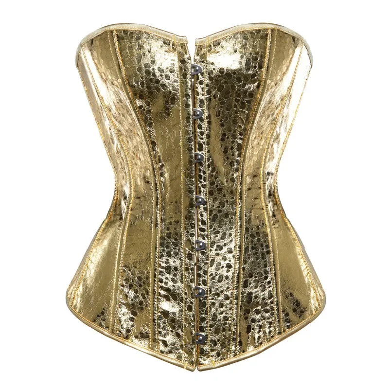 Corset Bustier Faux Leather Overbust Showgirl Clubwear Sexy Burlesque Zipper Front Zip Costume Steampunk Top Plus Size Silver
Corset Bustier Faux Leather Overbust Showgirl Clubwear Sexy Burlesque Zipper Front Zip Costume Steampunk Top Plus Size Silver