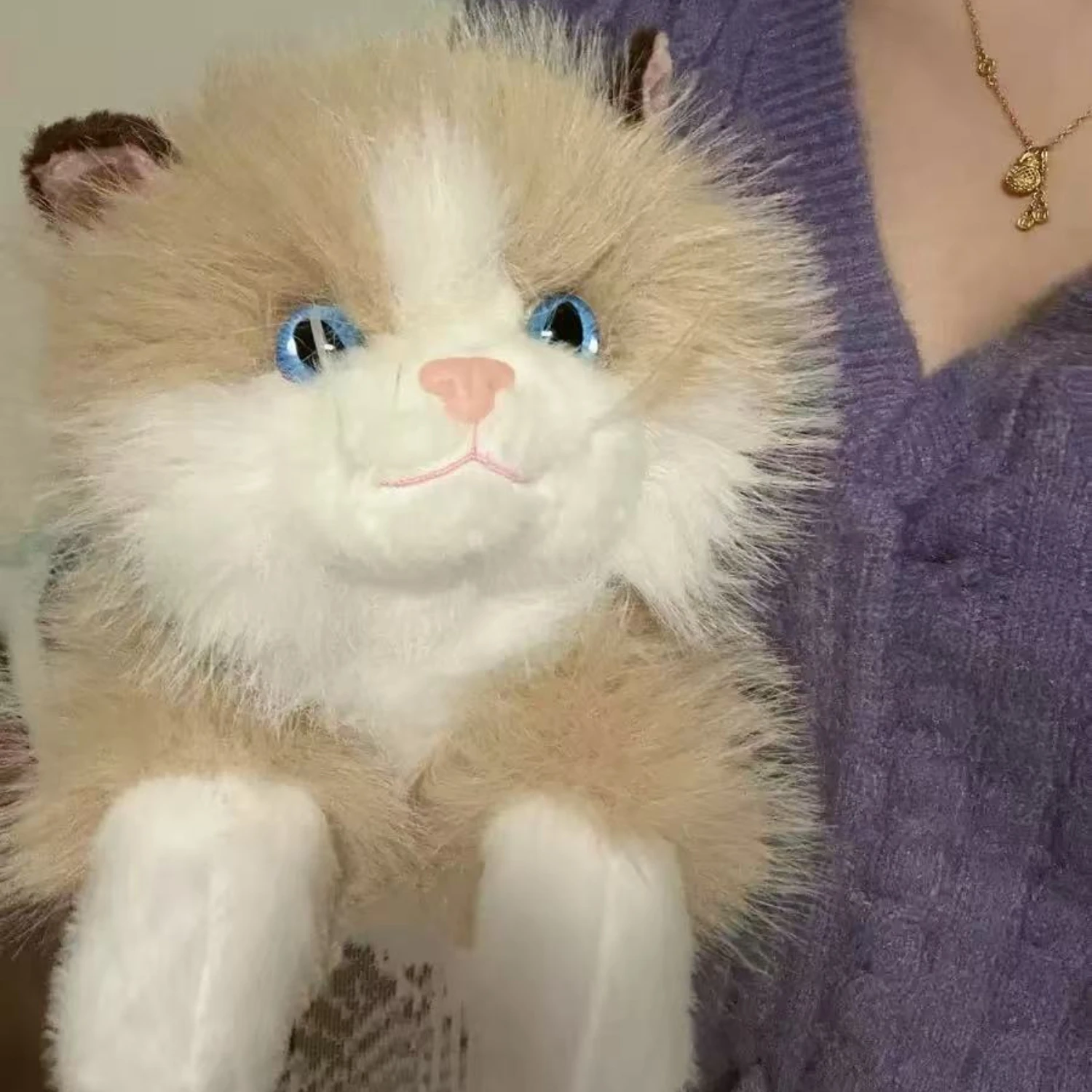 Simulation 4 Color Ragdoll Cat Plush Toy Cute Stuffed Animal Realistic Kitten Soft Baby Sleeping Doll for Girl Gifts Home Decor
Simulation 4 Color Ragdoll Cat Plush Toy Cute Stuffed Animal Realistic Kitten Soft Baby Sleeping Doll for Girl Gifts Home Decor