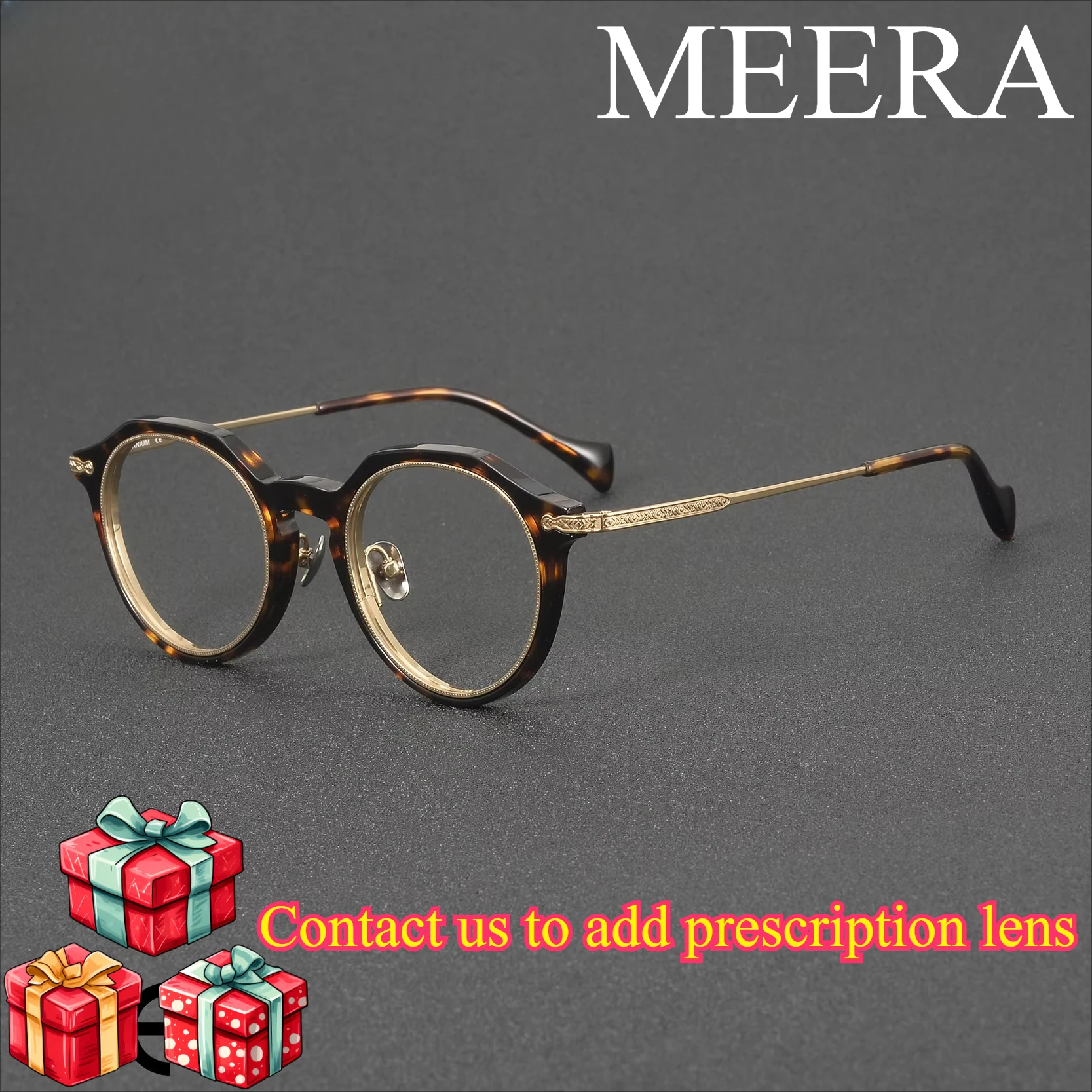 Japanese-style Premium-grade Glasses Frame Vintage Handmade Titanium Nearsighted GM Eyeglasses Geometric Round Optical Frames
Japanese-style Premium-grade Glasses Frame Vintage Handmade Titanium Nearsighted GM Eyeglasses Geometric Round Optical Frames