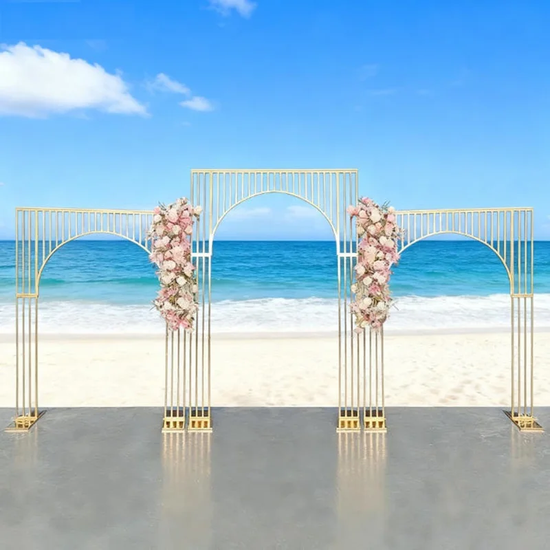 Wedding Wrought Iron Frame, Shiny Gold Arches, Stage Backdrop Party Decor, Geometry Props, Artificial Flower Stand 1/3pcs
Wedding Wrought Iron Frame, Shiny Gold Arches, Stage Backdrop Party Decor, Geometry Props, Artificial Flower Stand 1/3pcs