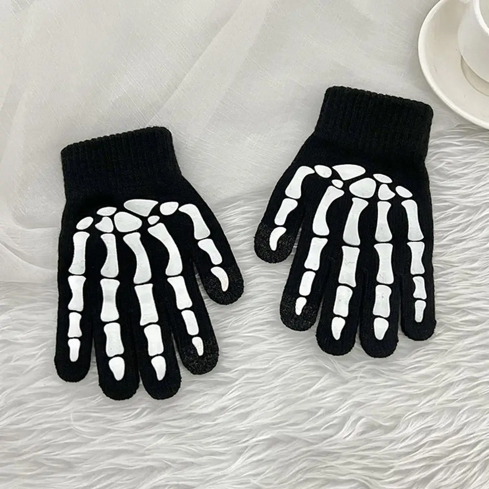 Knitting Gloves Skeleton Head Full Fingers Print Warm Breathable Boy Girl Glove Non Slip Horror Hand Keep Warm Gloves
Knitting Gloves Skeleton Head Full Fingers Print Warm Breathable Boy Girl Glove Non Slip Horror Hand Keep Warm Gloves