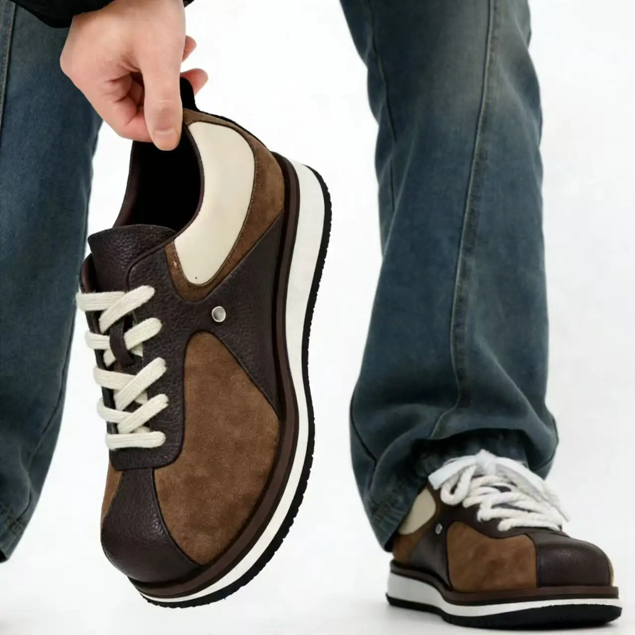 Men's Retro Leather Deqin Shoes Spring Casual Sports Anti-slip Comfortable Breathable Low Top Fashionable Brown Outdoor Leisu...
Men's Retro Leather Deqin Shoes Spring Casual Sports Anti-slip Comfortable Breathable Low Top Fashionable Brown Outdoor Leisu...