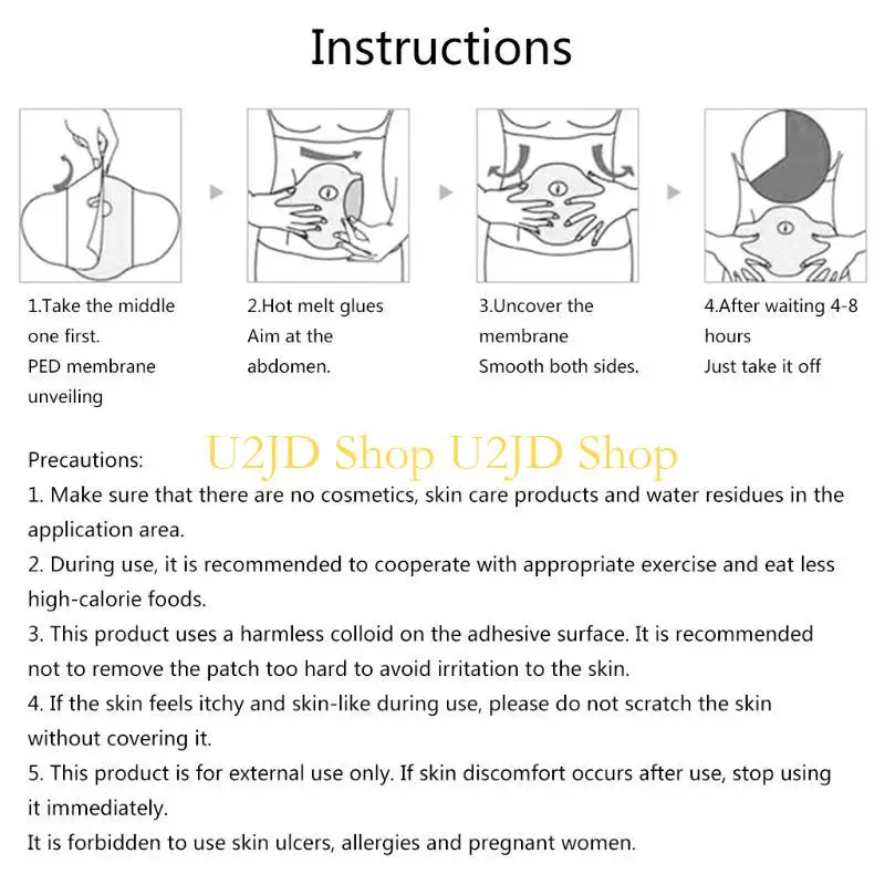 U2JD 5/10pcs Slimming Patch Belly Patches Abdomen Weight Loss Fat for Burner Navel Slimmer
U2JD 5/10pcs Slimming Patch Belly Patches Abdomen Weight Loss Fat for Burner Navel Slimmer