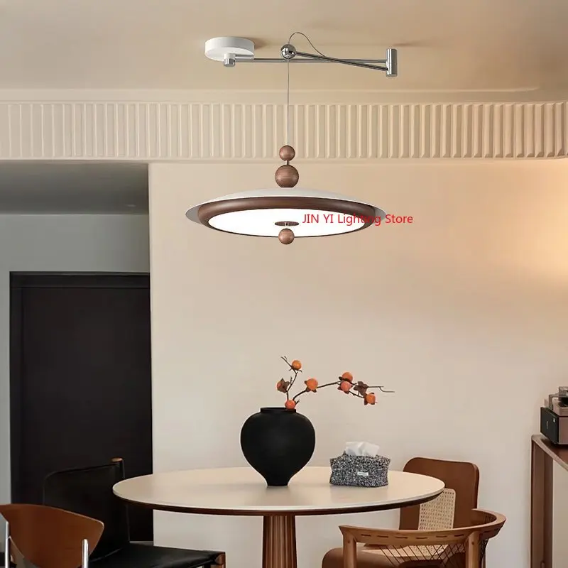Swing Arm Restaurant Pendant Light with Antique Style Retro Walnut Color Study Eye Protection Pendant Light
Swing Arm Restaurant Pendant Light with Antique Style Retro Walnut Color Study Eye Protection Pendant Light