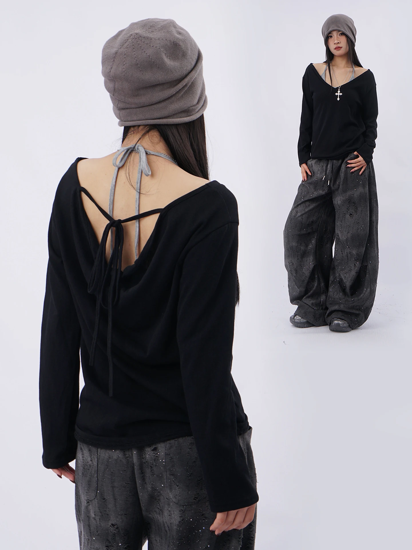 Lightweight Loose Sporty Style Long Sleeve V-Neck T-Shirt Shoulder Bared Design UV Protection Casual Dance Top for Women
Lightweight Loose Sporty Style Long Sleeve V-Neck T-Shirt Shoulder Bared Design UV Protection Casual Dance Top for Women