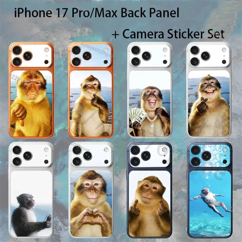 New Creative Monkey Pattern For iPhone 17proMax/17pro Full Cover Decal Skin Wrap Colorful Rear Protective Sticker Film
New Creative Monkey Pattern For iPhone 17proMax/17pro Full Cover Decal Skin Wrap Colorful Rear Protective Sticker Film