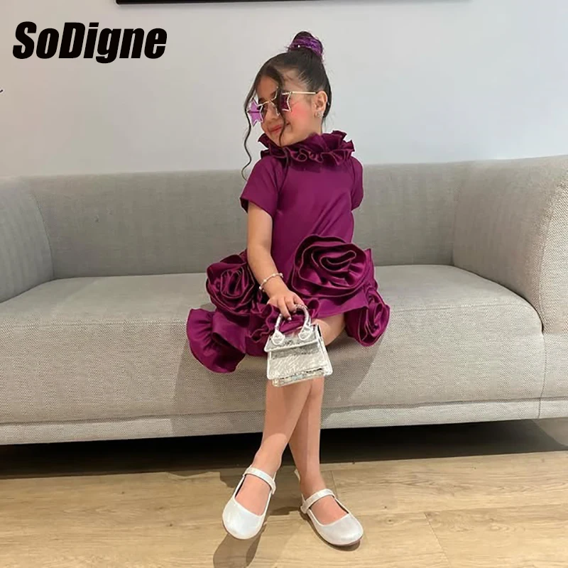 SoDigne A-line Satin Mini Flower Girl Dress Short Sleeves Elegant Party Girl Gowns Girl Communion Dresses 2026 Customized
SoDigne A-line Satin Mini Flower Girl Dress Short Sleeves Elegant Party Girl Gowns Girl Communion Dresses 2026 Customized 