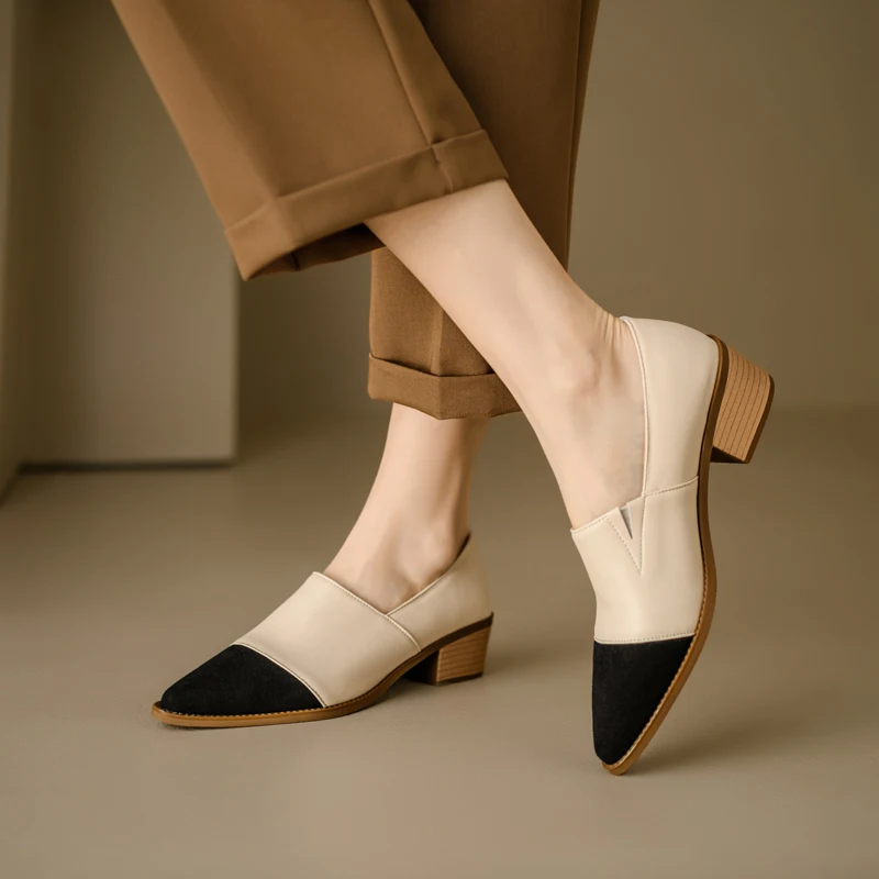 2025 New Classic Women Pumps Spring Autumn Office Ladies Casual Mid Heels Comfortable Genuine Leather High-heeled Shoes Woman
2025 New Classic Women Pumps Spring Autumn Office Ladies Casual Mid Heels Comfortable Genuine Leather High-heeled Shoes Woman
